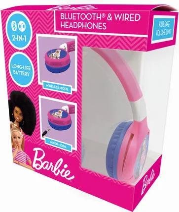 Produktbild Lexibook Barbie Kopfhörer für Kinder, 2 in 1 Bluetooth und Kabelanschluss, faltbar, Lautstärkebegrenzung