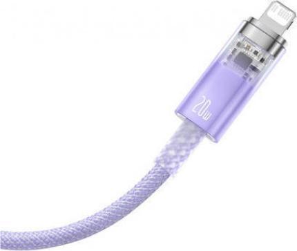Produktbild Baseus Fast Charging cable USB-C to Lightning Explorer Series 2m, 20W (purple) (2 m, 20 W)