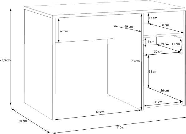 Image du produit Forte Paldiski (110 x 60 x 73.80 cm)