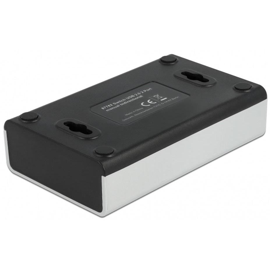 Thumbnail - Delock Umschalter USB 2.0 mit 1 x Typ-B Buchse zu 4 x Typ-A Buchse manuell bidirektional (USB-A, 4 Ports), Dockingstatio...