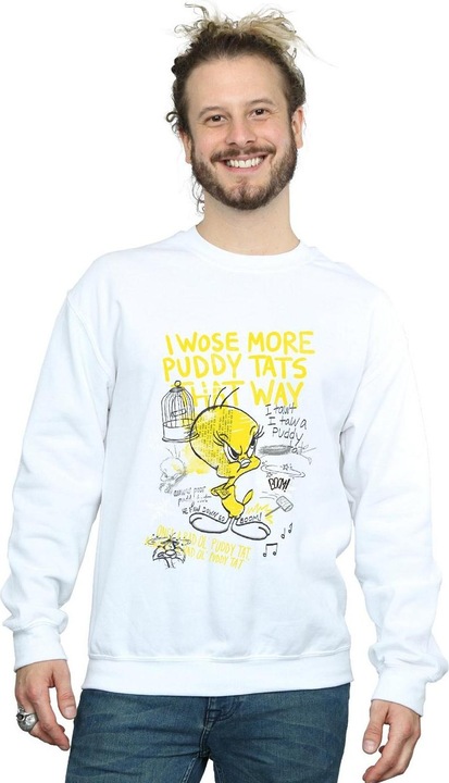 Immagine prodotto Looney Tunes Tweety Pie More Puddy Tats Felpa Uomo (3XL)