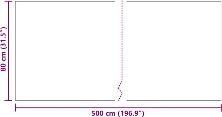 Actual product image vidaXL Teppichläufer (80 x 500 cm)