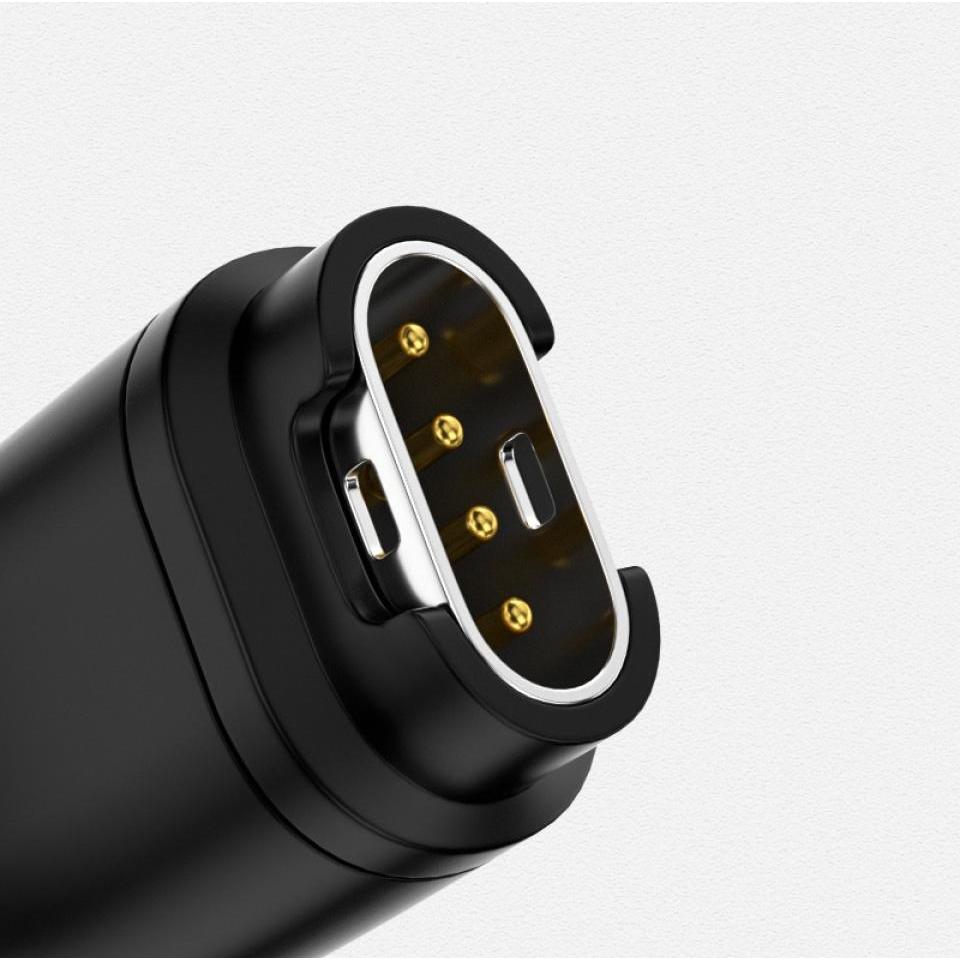 PowerGuard MicroUSB to Garmin Smartwatch Charge Adapter Ladeadapter 90-Grad, Accessori per smartwatch, Grigio