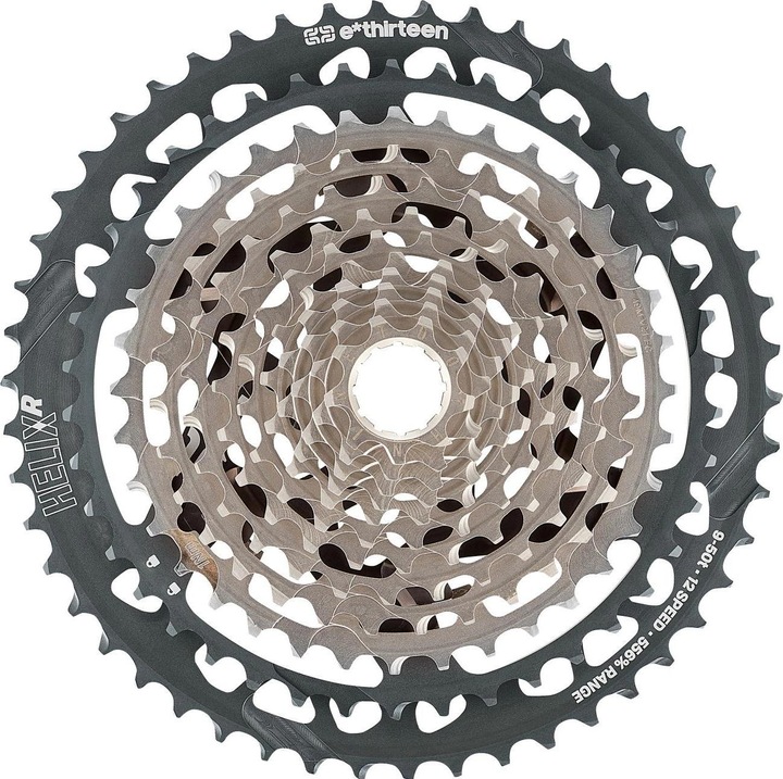 Actual product image e*13 Velocassette Helix Plus 9-50T, 12Speed, Black (12-speed, 9-50)