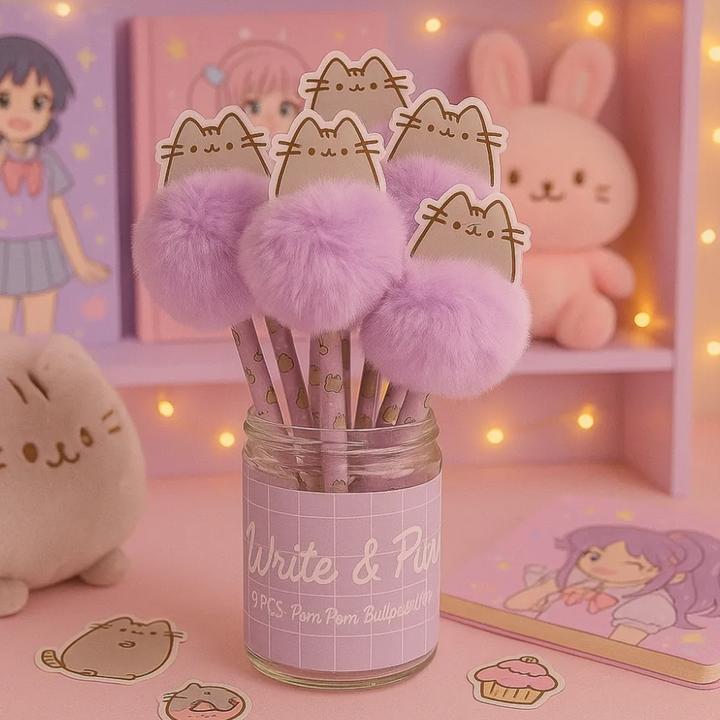 Actual product image Pusheen Kugelschreiber mit Pompon 20 cm weich (1x)