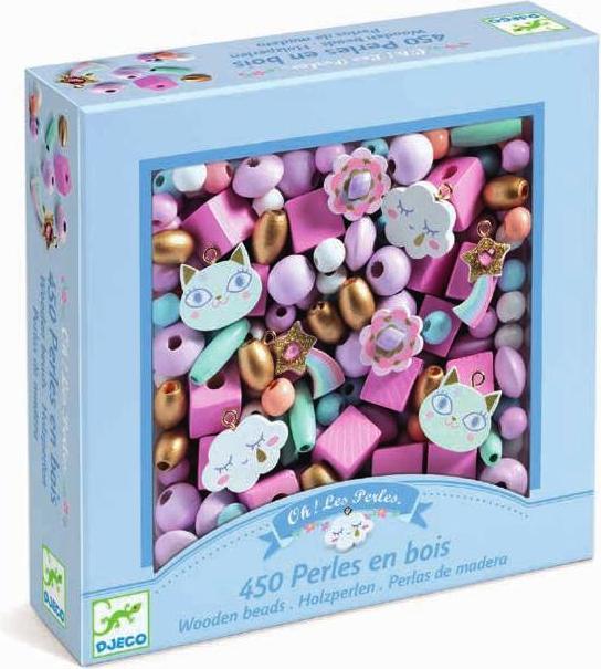 Image du produit Djeco Perles en bois arc-en-ciel