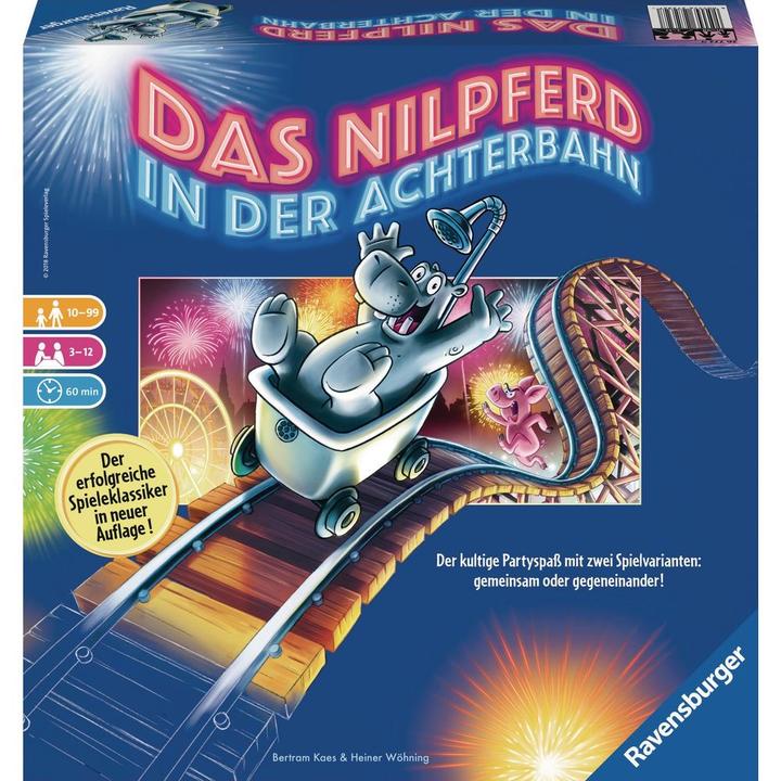 Produktbild Ravensburger Gesellschaftsspiel Das Nilpferd in der Achterbahn (Deutsch, 3 - 12 Spieler)