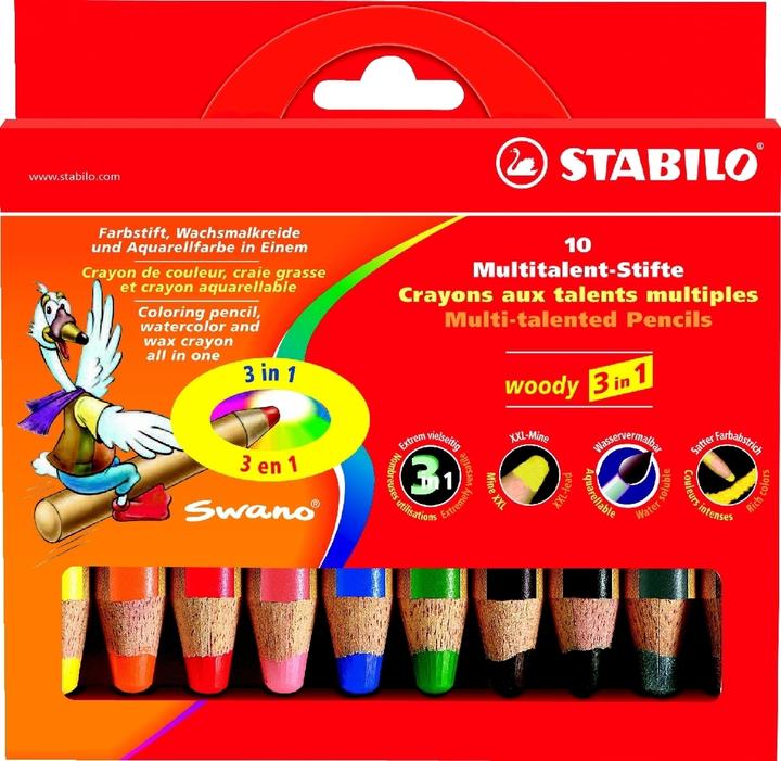 Immagine prodotto STABILO woody 3 in 1 (Colorato, 10 x)