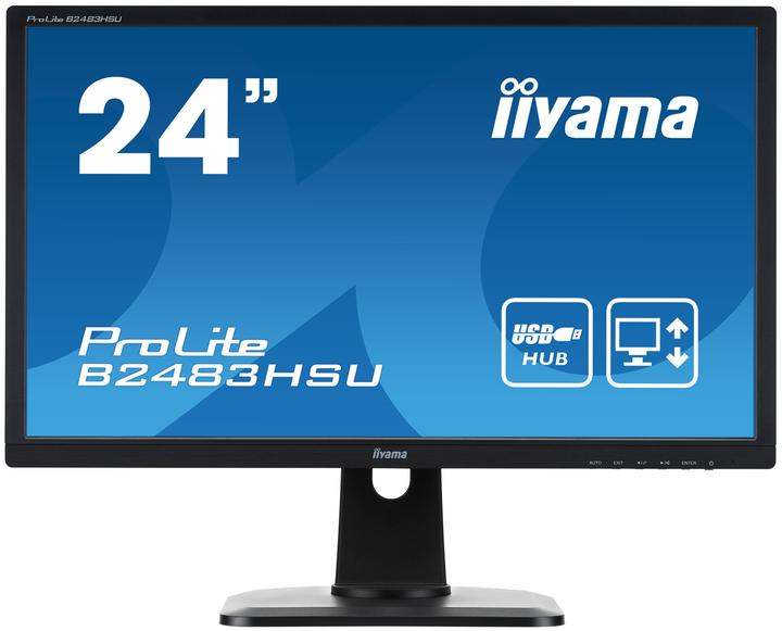 Produktbild iiyama B2483HSU-B1DP (1920 x 1080 Pixel, 24.02")