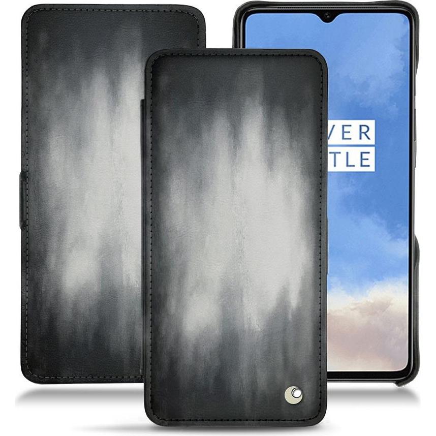 Thumbnail - Noreve Lederschutzhülle horizontal (OnePlus 7T), Smartphone Hülle, Grau