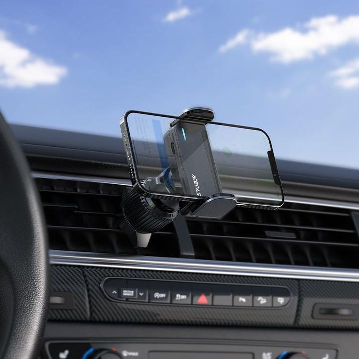 Image du produit Acefast support de téléphone automatique pour voiture sur la grille de ventilation noire (D9 black)