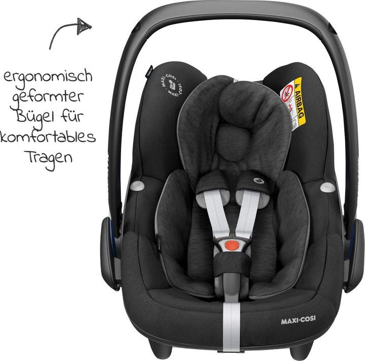 Image du produit Maxi-Cosi Reboarder 3in1 Coque bébé & Reboarder Set dès la naissance (Coque auto, Reboarder, Norme ECE R129/i-Size)