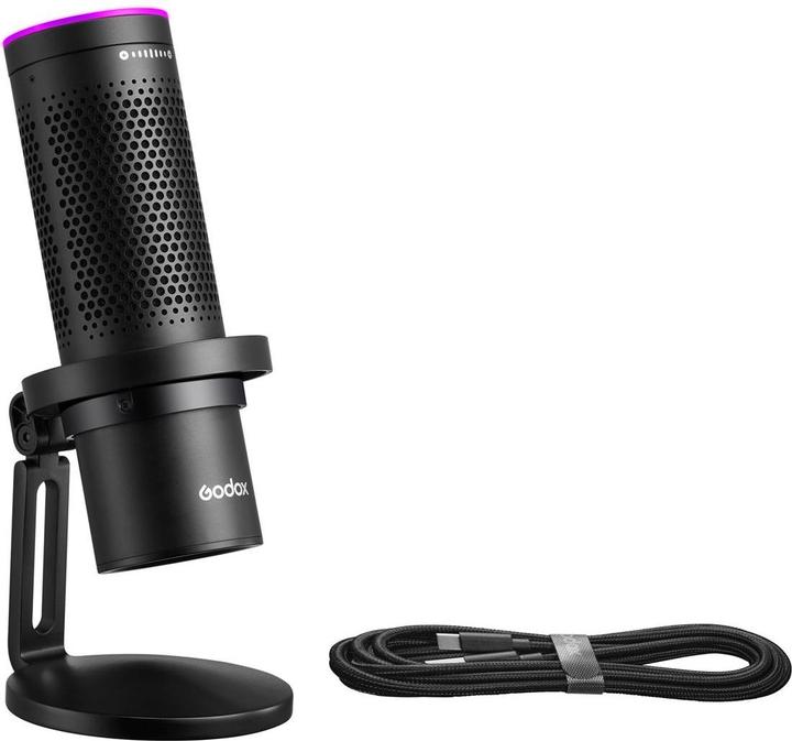 Actual product image Godox RGB USB Condenser Microphone (w/ app control) EM68G