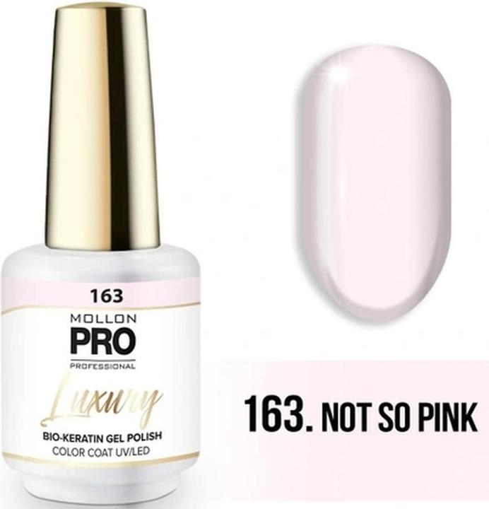 Immagine prodotto Mollon Pro Mol Luxury 163 Not So Pink - Semi-Permanent Nail Polish (Non così rosa, Smalto)