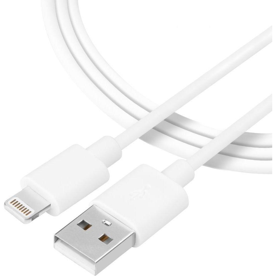 Tactical Smooth Thread Cable USB-A/Lightning 0.3m White (0.30 m, USB 3.2 Gen 1), USB Kabel
