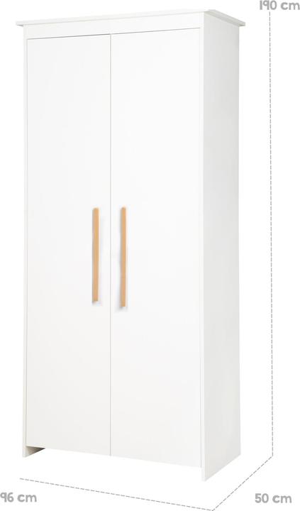 Produktbild Roba Kleiderschrank 2-türig Lilo (96 cm)