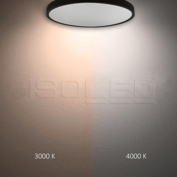 Productafbeelding Isoled LED hanglamp DN600 zwart, UGR<19 2H, 40W-50W, ColorSwitch 2700-3000-4000K, dimbaar