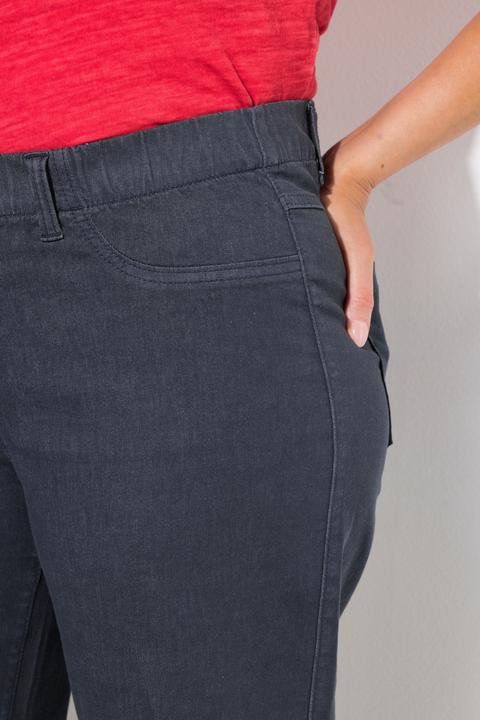 Immagine prodotto Ulla Popken Culottes di jeans modello Mary con taglio della gamba ampio e cintura elastica (42)