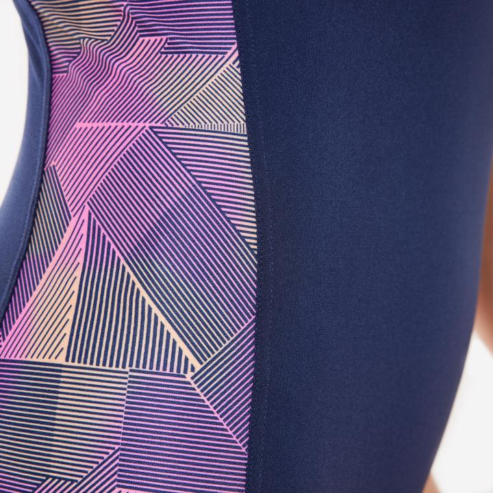 Actual product image Nabaiji Badeanzug Damen - Kelly blau/rosa (46, 48)