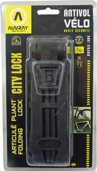 Produktbild Auvray Faltbares Schloss Fahrrad - Roller Typ Messer Sicherheitsstufe 6-10