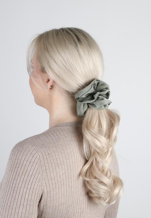 Image du produit Trisa Fashion Scrunchy marron-vert (Élastiques à cheveux)