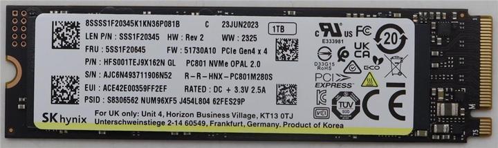 Produktbild Lenovo Ssd asm (1000 GB, M.2 2280)