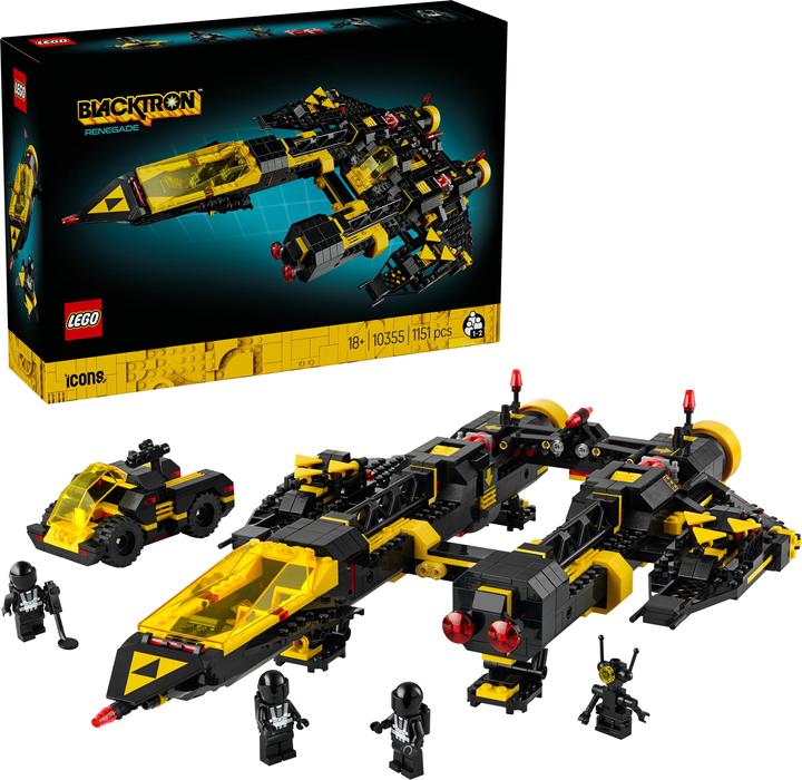 Actual product image LEGO Blacktron Renegade (10355, LEGO Icons, LEGO Rare Sets)