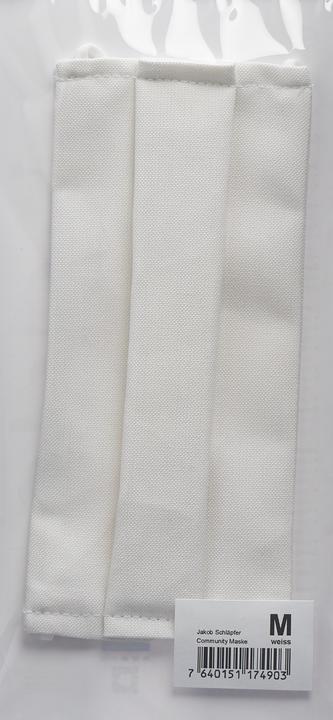 Actual product image Jakob Schlaepfer Testex Community Maske M weiss (1 x)