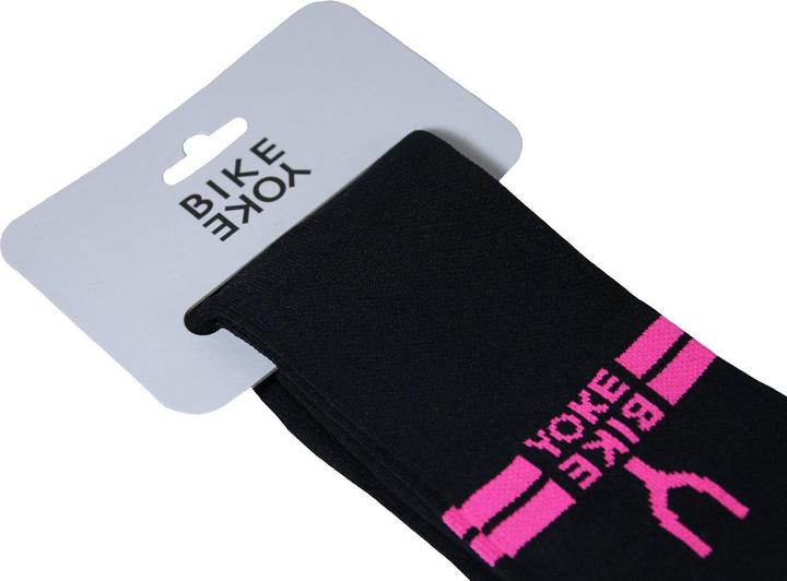 Image du produit BikeYoke Chaussettes, Taille unique. Noir/rose. (Taille unique)