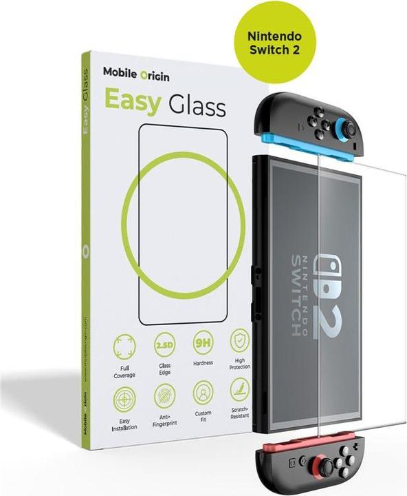 Actual product image Mobile Origin EasyGlass Nintendo Switch 2 / Schutzglas (Switch 2)