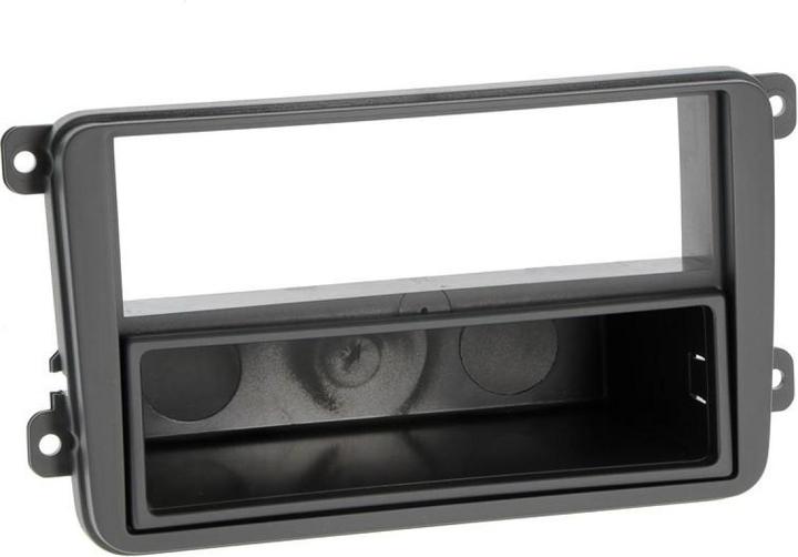 CHP Radioblende für VW, Skoda, Seat 2-DIN mit Fach, Dunkelgrau