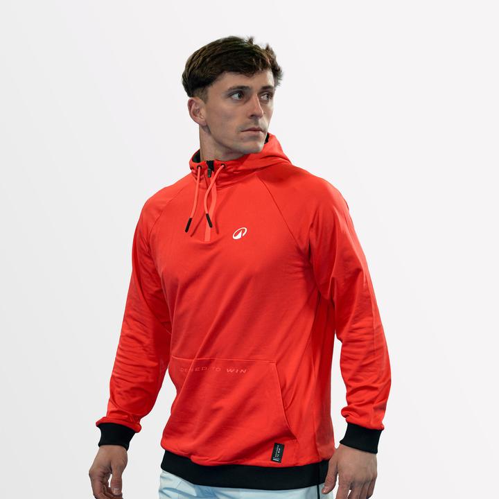 Actual product image Kuikma Herren Padel Kapuzenpullover - Pro Maxi Sanchez rot (L)