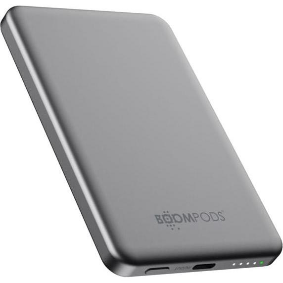 Boompods PowerSnap 5000mAh Graphite Magnetic Powerbank (5000 mAh), Powerbank, Grigio