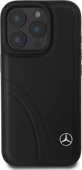 Image du produit Mercedes MEHCP16L23RBCSK iPhone 16 Pro 6.3" czarny/black hardcase MB Curved Stitches Leather (Apple iPhone 16 Pro)