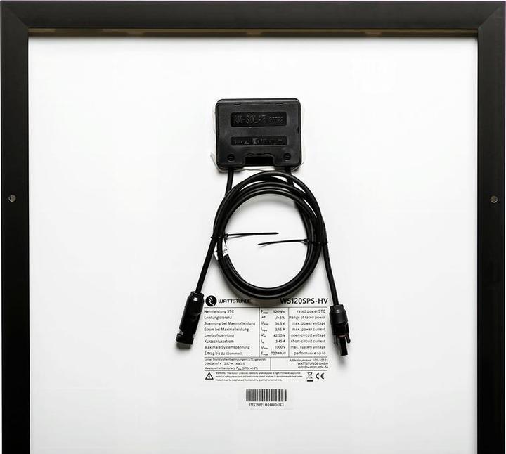 Image du produit Wattstunde Module solaire WS125SPS-HV Daylight 24 V- High-Power (125 W, 6.25 kg)
