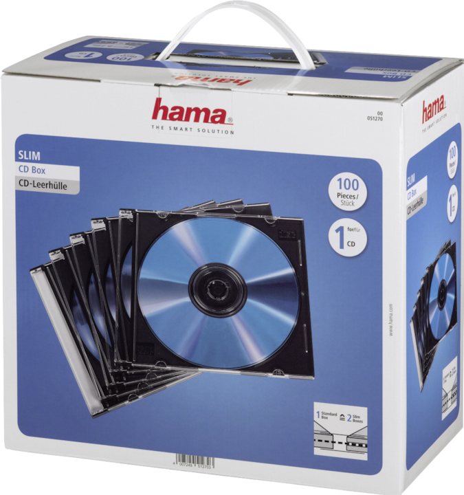 Hama 1x100 CD-Leerhülle Slimpack