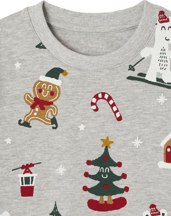 Produktbild Vertbaudet Jungen Weihnachts-Sweatshirt mit lustigem Print (92)