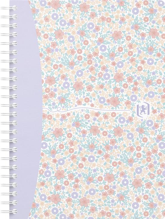 Nährwerte und Zutaten Oxford FORME FLORAL - Spiralbuch (A5, Kariert, Harter Einband)