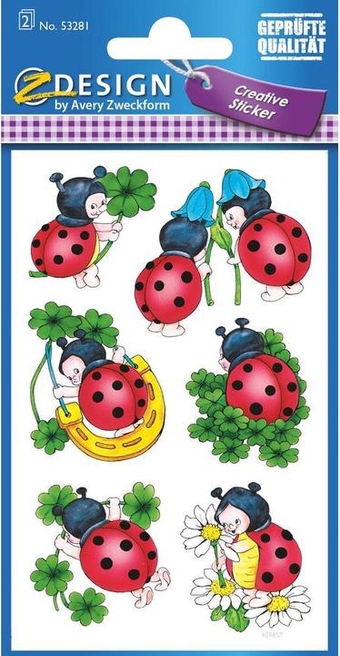 Image du produit Z-Design Autocollants Coccinelle (12 Autocollants)