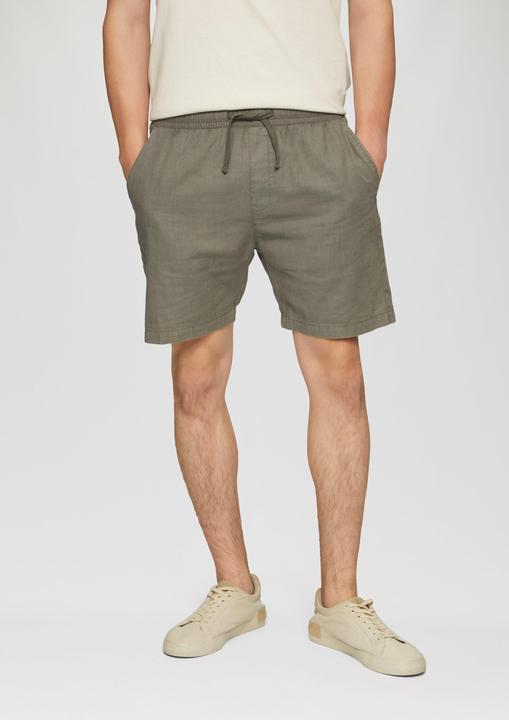 Produktbild S.Oliver Hose Leinenmix-Shorts mit Elastikbund und Garment Dye (XL)