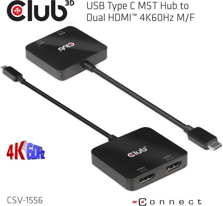 Produktbild Club 3D USB-C auf HDMI Hub (HDMI, 21 cm)