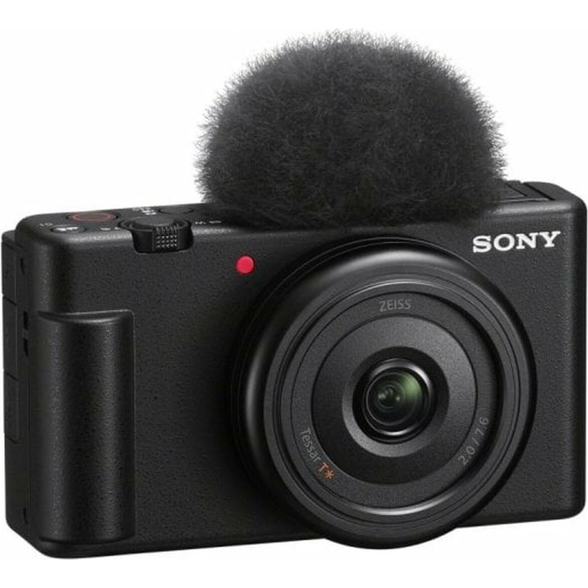 Sony ZV-1F (ZV1FBDI.EU) (20 Millimeter, 1 Mpx), Kamera, Schwarz, Silber