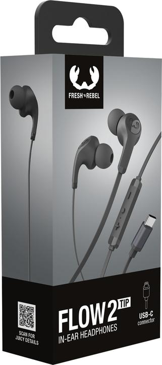 Immagine prodotto Fresh'N Rebel Fresh 'n Rebel Flow 2 Tip Storm Grey (NC, Cablato)