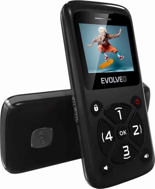 Produktbild Evolveo EasyPhone ID, mobile phone for seniors, black (2G)