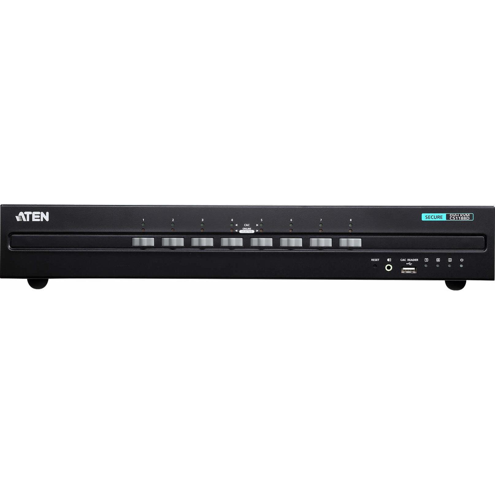 Aten KVM-Switch, DVI, KVM Switch, Schwarz