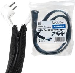 Immagine prodotto LogiLink Protezione dei cavi con cerniera (Tubo cavi, 100 cm)