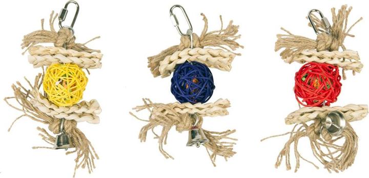 Produktbild EBI Natural Wicker Ball mit Glocke + Sisal