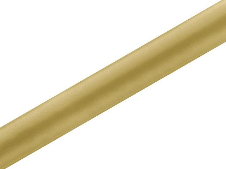Actual product image Partydeco Satin Plain, gold, 0.36 x 9m (1 pc. / 9 lm) (1x)