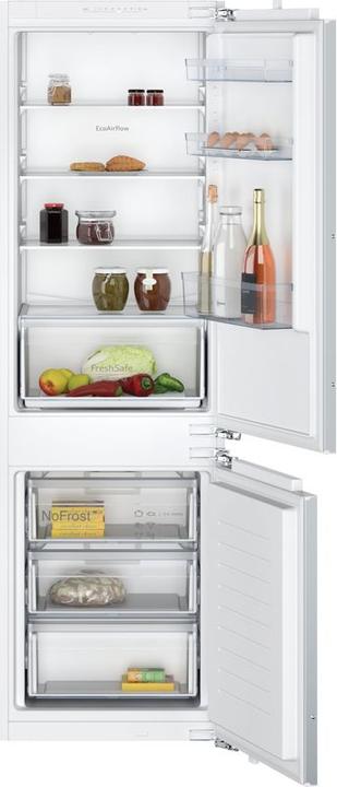 Neff N 30, built-in fridge-freezer with bottom freezer compartment, 177.2 x 54.1 cm, flat hinge, KI7861F (260 l)