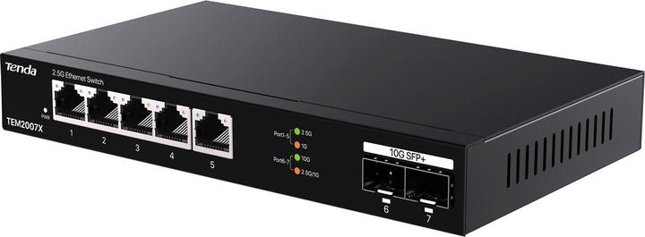 Actual product image Tenda TEM2007X Ethernet Switches 2.5 Gigabit 5 (5 Ports)